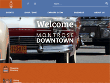 Tablet Screenshot of montrosedowntown.com